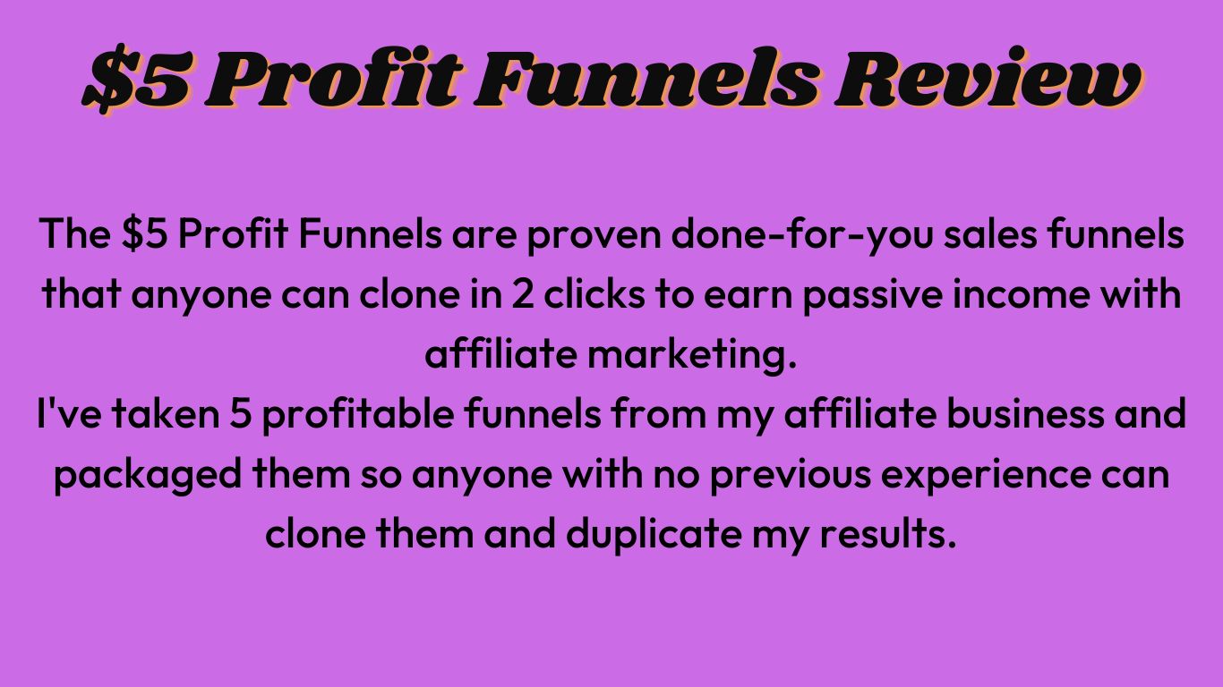 $5 Profit Funnels